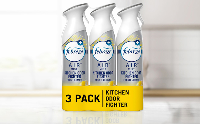 Febreze Room Air Fresheners Fresh Lemon Scent 3 pack