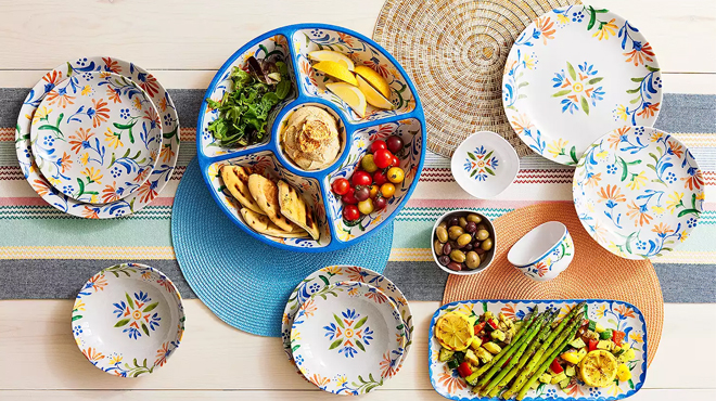 Food Network Sorrento Salad Dinner Plate Sets