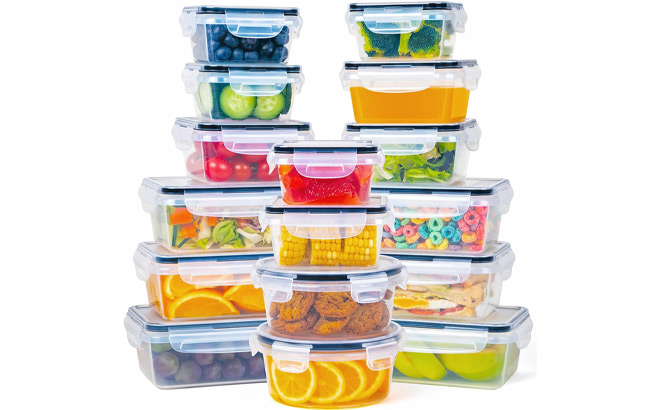 Fooyoo 32 Piece Food Storage Container with Lids
