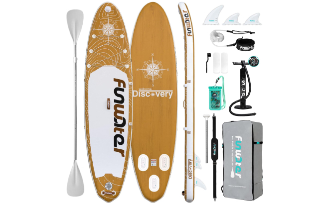 FunWater Inflatable Stand Up Paddle Board and Inclusions