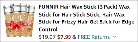 Funnir Hair Wax Stick 3 Pack Checkout