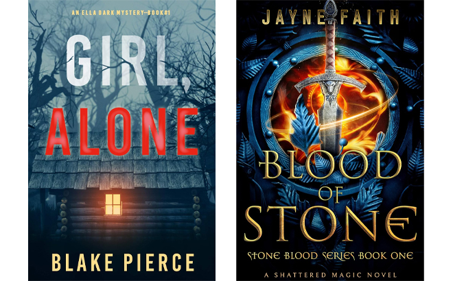 Girl Alone by Blake Pierce and Blood of Stone by Jayne Faith