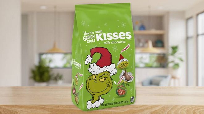 Hershey's Kisses Grinch Christmas Candy Bulk Bag