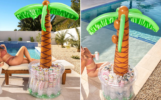 Inflatable Palm Tree Cooler 1