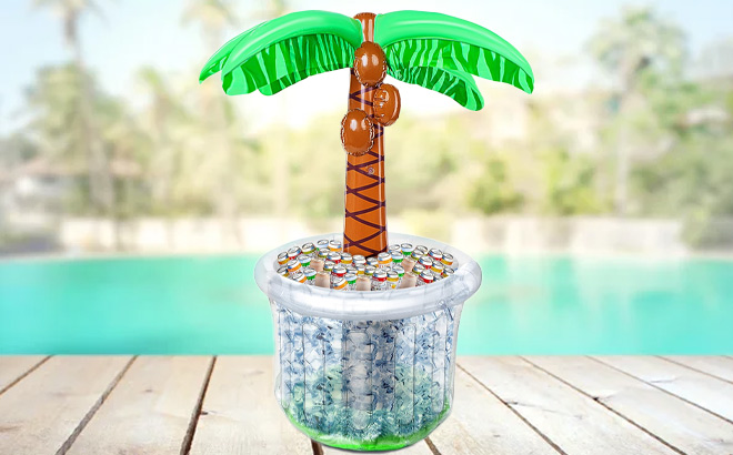 Inflatable Palm Tree Cooler