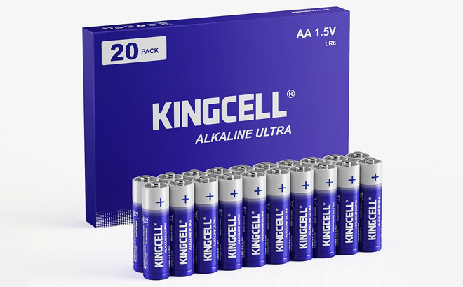 Kingcell 20 Pack AA Alkaline Leakproof Batteries