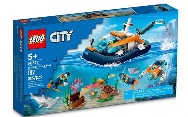 LEGO City Explorer Diving Boat Ocean Building Toy Set