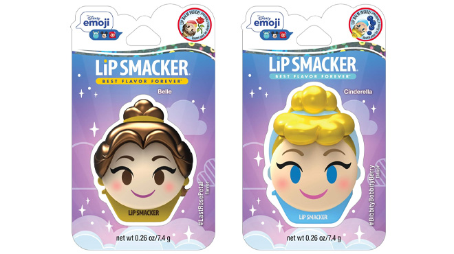 Lip Smacker Disney Beauty And The Beast Belle and Cinderella Lip Balm