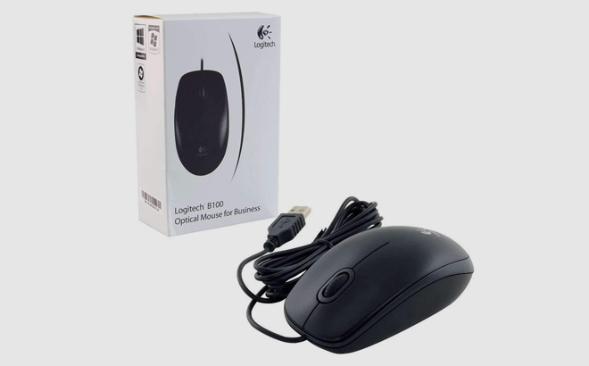 Logitech B100 Optical USB Mouse Black