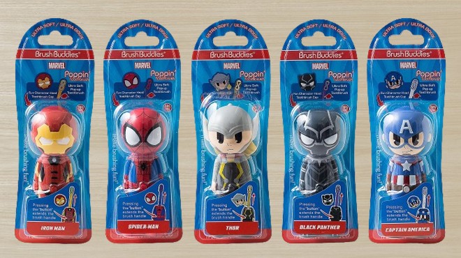 Marvel Superheroes Poppin Kids Toothbrushes