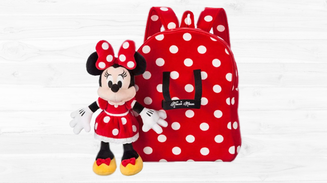 Minnie Mouse Backpack and Plush Set