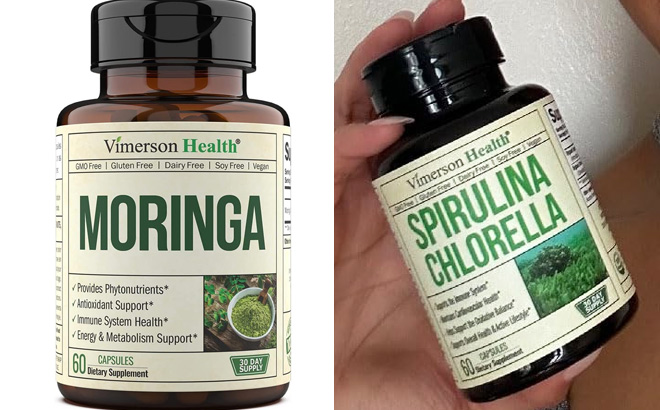 Moringa Capsules with 100 Pure Moringa Powder