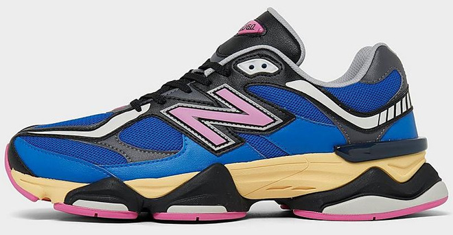 New Balance 9060 Shoe in Blue and Real Pink Color
