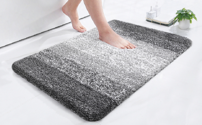 Olanly Luxury Bathroom Rug Mat