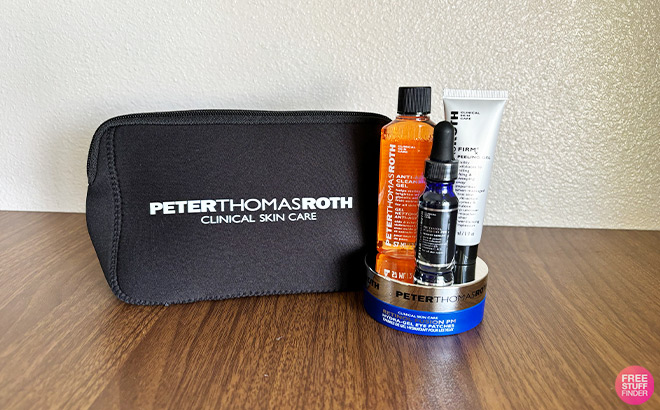 Peter Thomas Roth Anti Aging Set on the Table