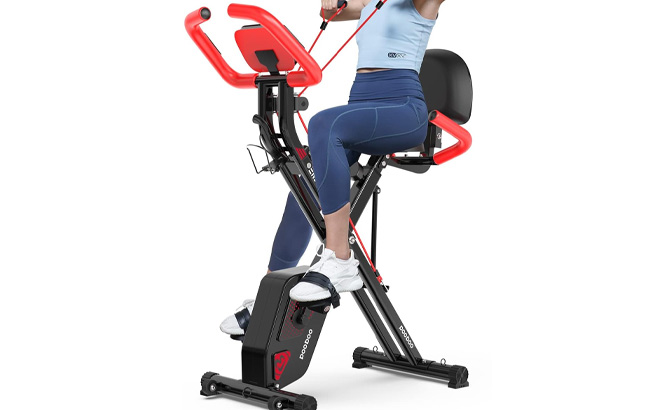 Pooboo Folding Exercise Bike