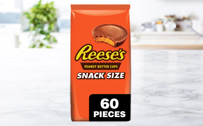 Reeses Peanut Butter Snack Size Cups 60 Count