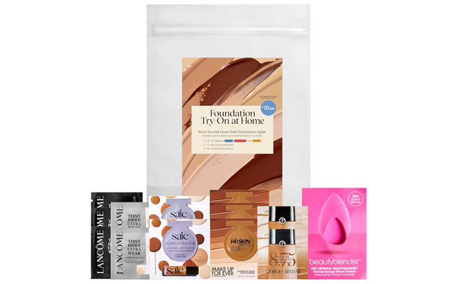 Sephora Favorites Foundation Try On Sample Bag With Redeemable Voucher