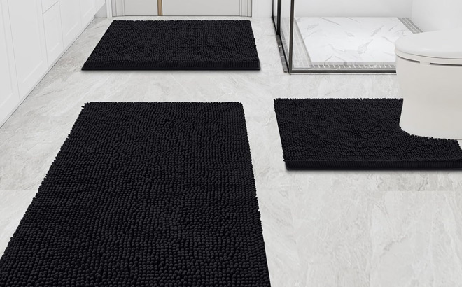 Smiry Chenille Bath Rugs