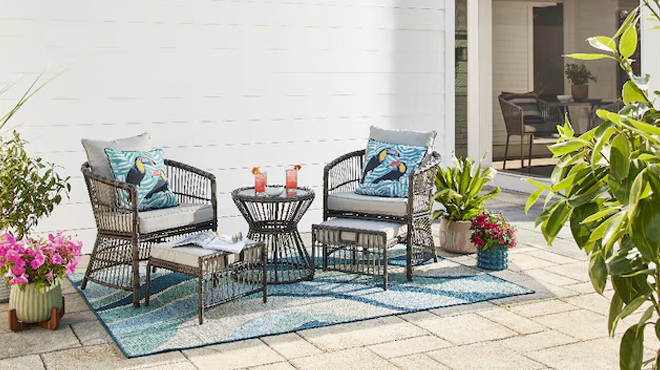 Style Selections 5 Piece Patio Conversation Set