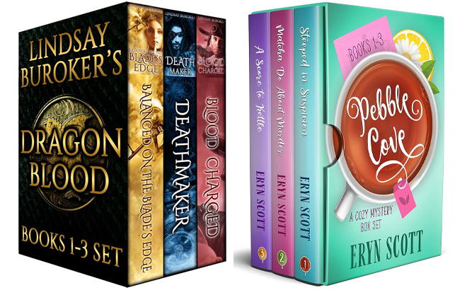 The Dragon Blood Collection by Lindsay Buroker and Pebble Cove by Eryn Scott