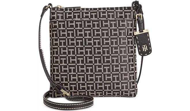 Tommy Hilfiger Julia Monogram Jacquard North South Crossbody