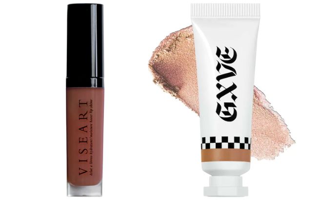 Viseart Moisture Boost Lip Shine and Gxve by Gwen Stefani Cream Eyeshadow