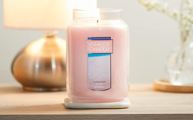 Yankee Candle Pink Sands Scented Classic 22oz Large Jar Single Wick Candle