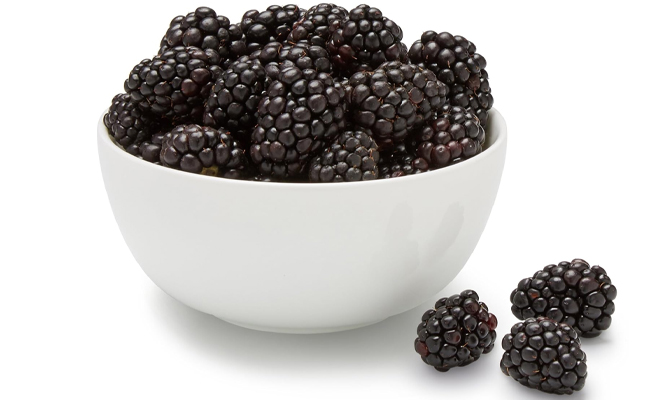 A Bowl of Organic Blackberries