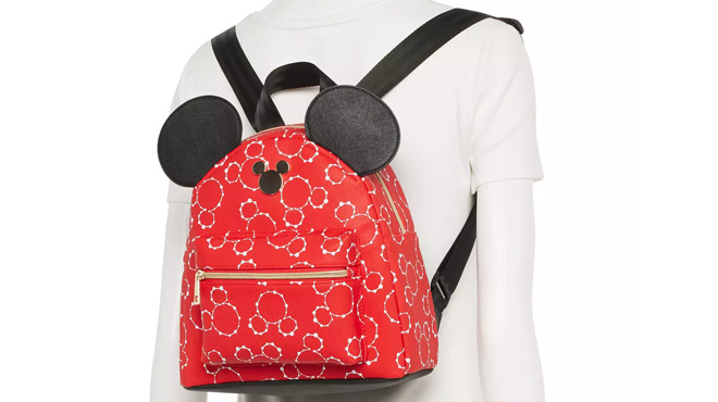 A Mannequin Wearing Disney Mickey Mouse Mini Dome Backpack