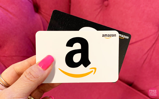 A Person Holding Amazon Gift Cards 1