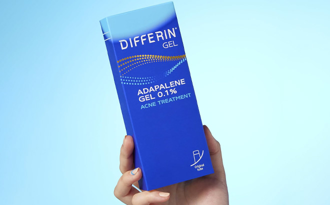 A Person Holding Differin Acne Treatment Gel