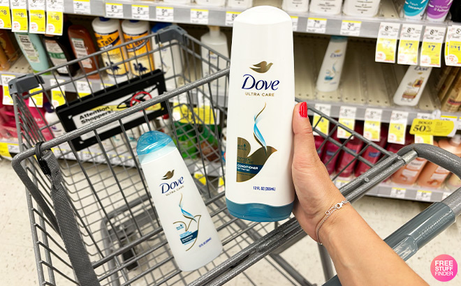 A Person Holding Dove Conditioner Oxygen Moisture