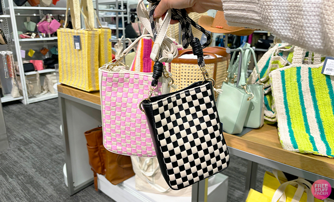 A Person Holding Universal Thread Phone Crossbody Bags in Two Colors at Target