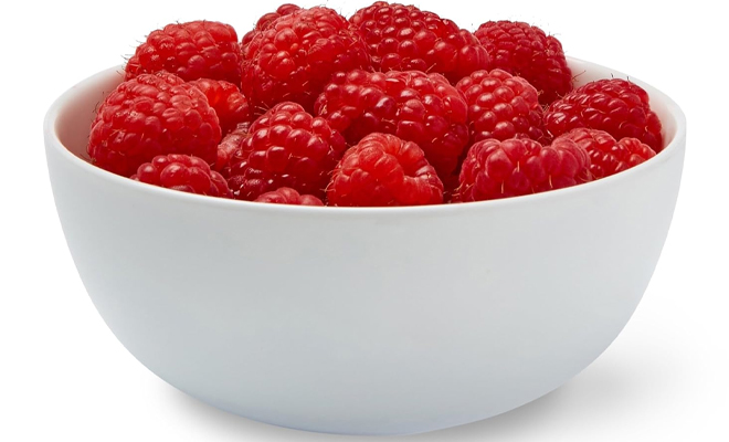 A White Bowl of Raspberries