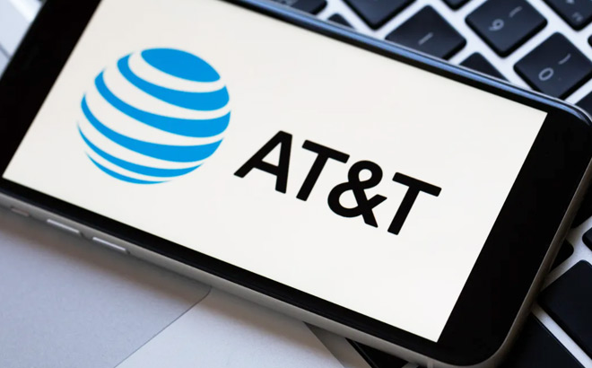 ATT Logo on a Mobile Phone