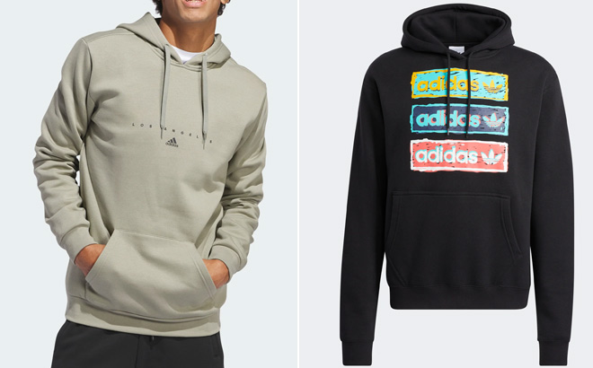 Adidas Mens La Graphic Hoodie