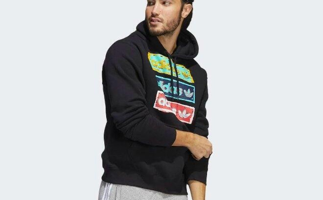 Adidas Mens Tri Linear Hoodie