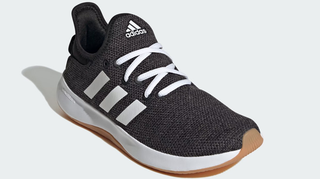 Adidas Womens Cloudfoam Pure Shoes on Gray Background