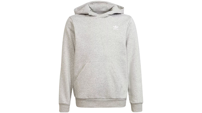 Adidas Youth Adicolor Hoodie in Med Grey Heather