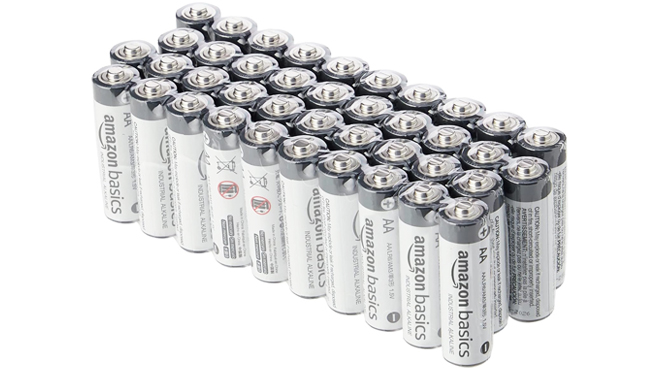 Amazon Basics Industrial Alkaline Batteries 40 Count