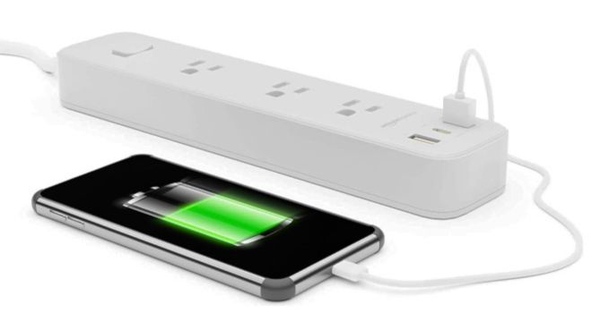 Amazon Basics Rectangle Power Strip 1