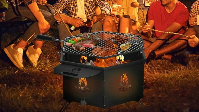 Amobro Fire Pit with Grill