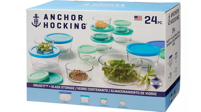 Anchor Hocking 24 Pc Food Storage Set