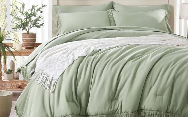 Anluoer 7 Piece Full Size Comforter Set