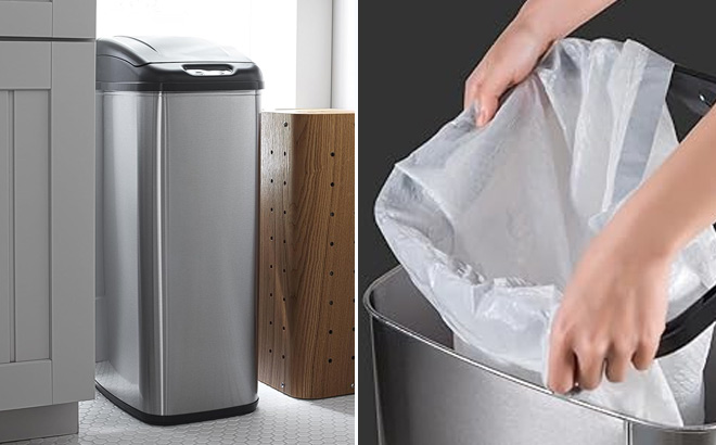 Automatic Touchless Infrared Motion Sensor Trash Can