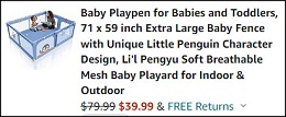 Baby Playpen Checkout