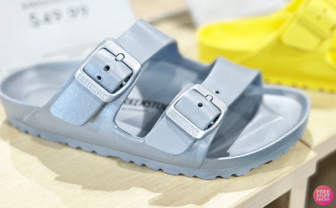 Birkenstock Arizona EVA Sandals on Store Shelf