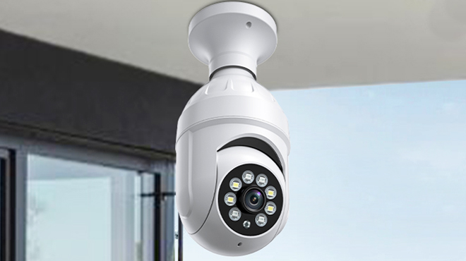 Bitepass 1080p Light Bulb Wireless Security Camera