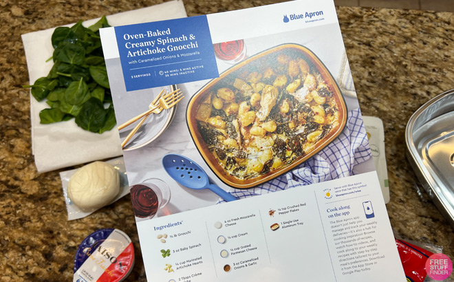 Blue Apron Recipe and Ingredients Needed for Meal Preparation
